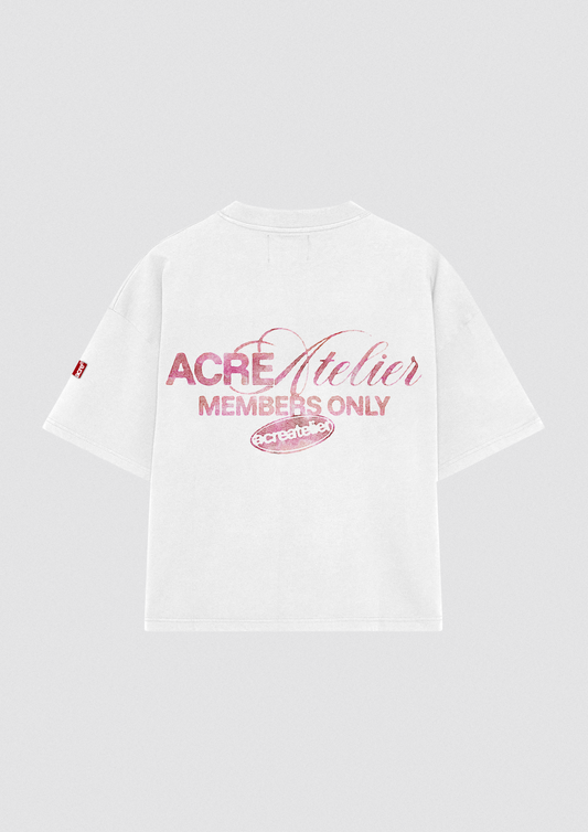 MEMBERS ONLY TEE // WHITE